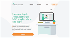 Desktop Screenshot of lasercreations.co.za